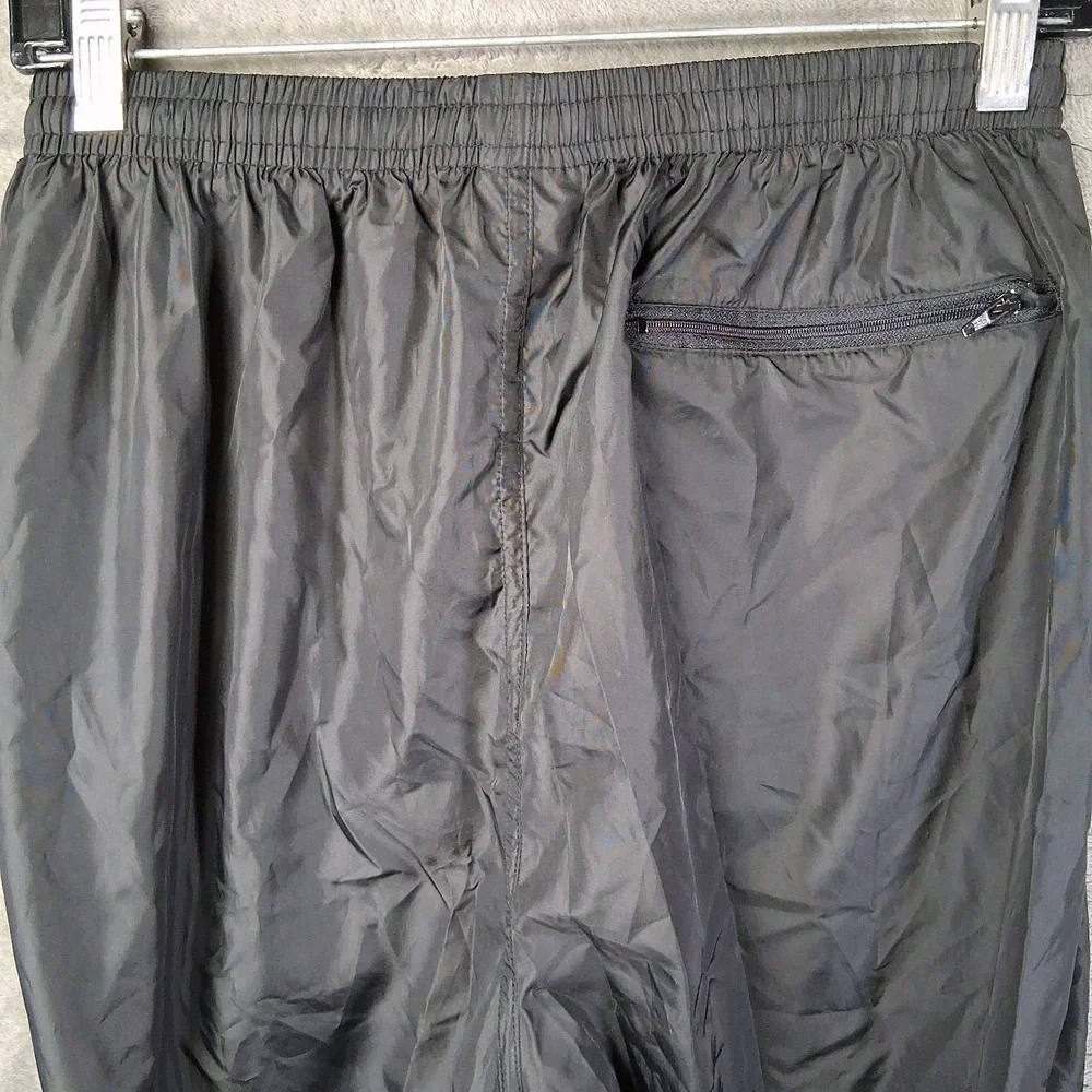 VTG L.L. Bean Women's Medium Windbreaker Pants Track Style Black Made In USA 90s - Picture 6 of 8